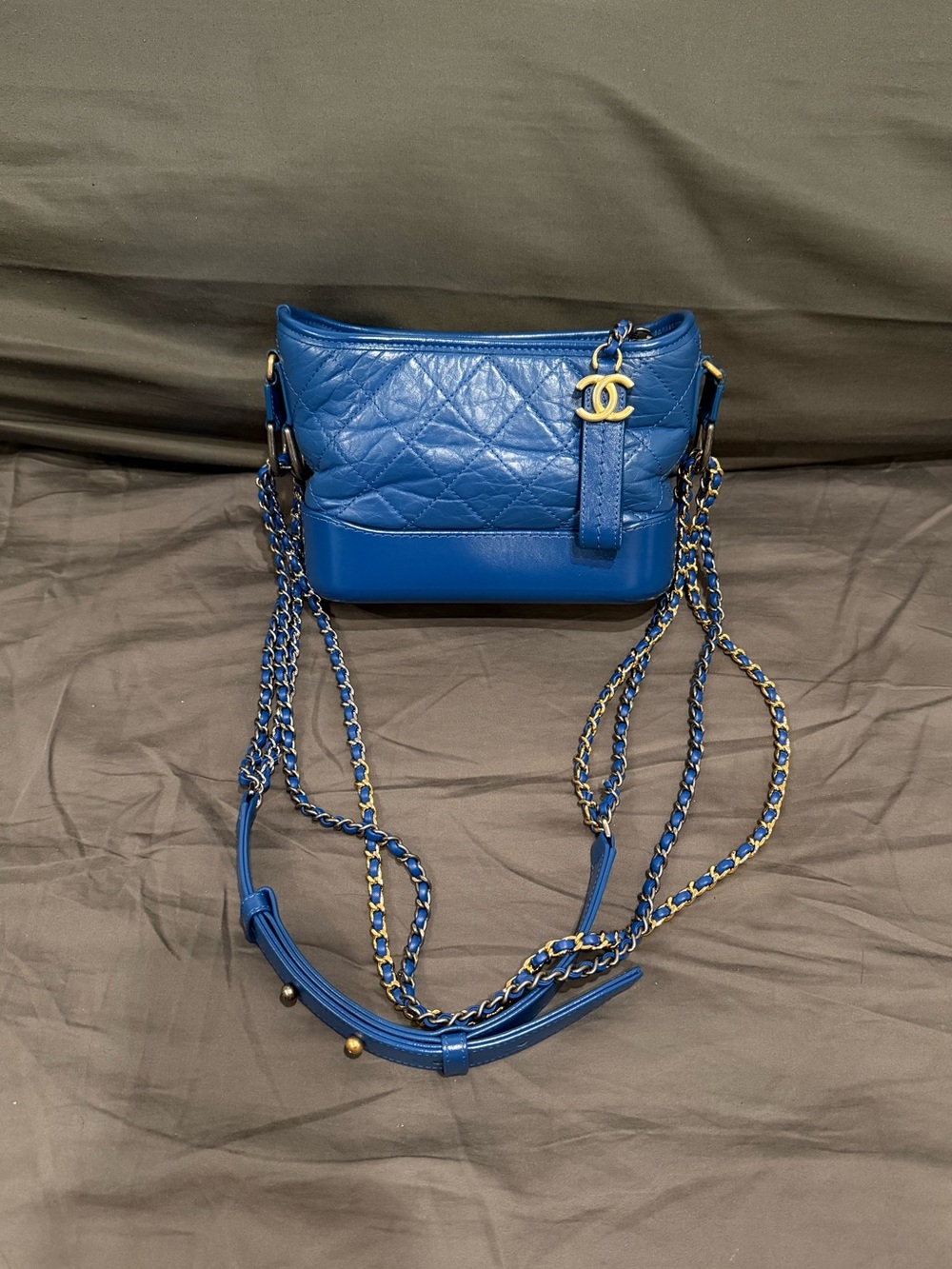 Auth Chanel Gabrielle bag in small size